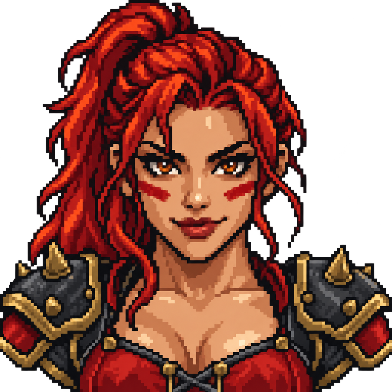 16-bit fighter portrait